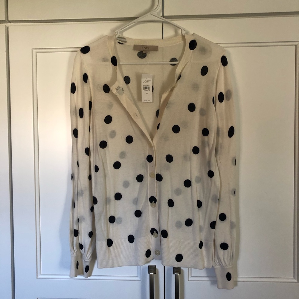 Polka dot cardigan